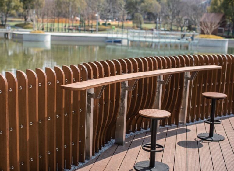 ZHUART bamboo decking- Wuxi Canal Park