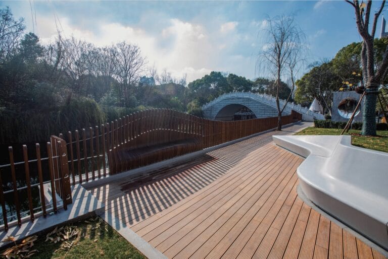 ZHUART bamboo decking- Wuxi Canal Park
