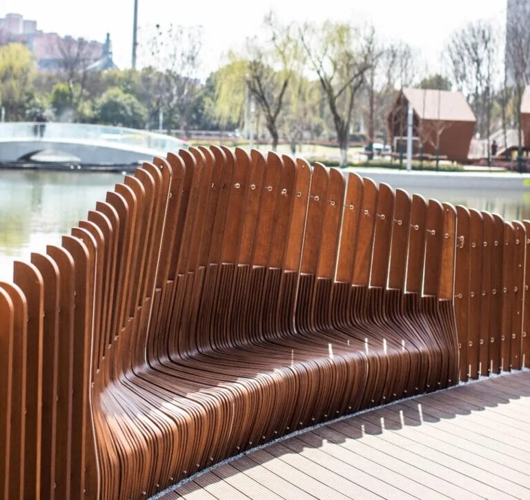 ZHUART bamboo decking- Wuxi Canal Park