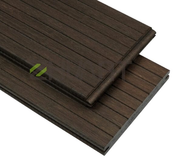 decking- deep charcoal unfinished- v groove