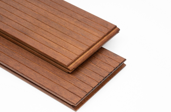 v groove- Mahogany Red- thermo bamboo decking