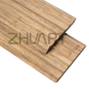 Thermo bamboo Fluted wall cladding - Oak Unfinished