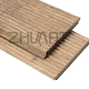 Thermo bamboo Ribbed wall cladding - Oak Unfinished