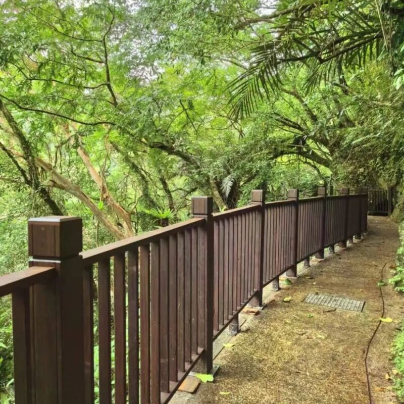 Taiwan outdoor bamboo railings