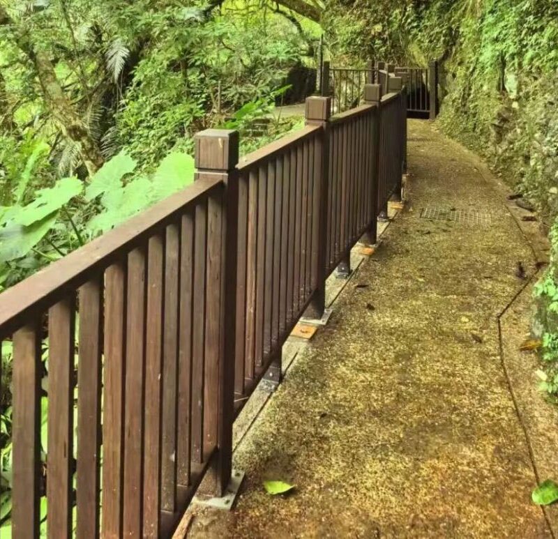 Taiwan outdoor bamboo railings